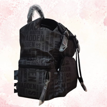 Mochila Steve Madden Original Color Negro Modelo Do328735 Urbana Bsolly