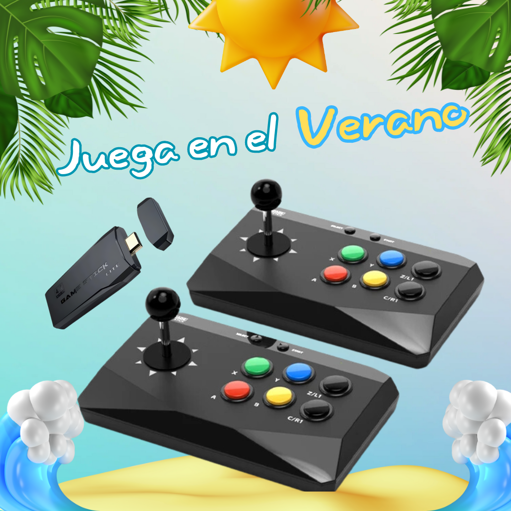 Consola de Videojuegos Arcade Y3 4K, 10000 juegos integrados, con 2 Stick para PS1/FC/GBA