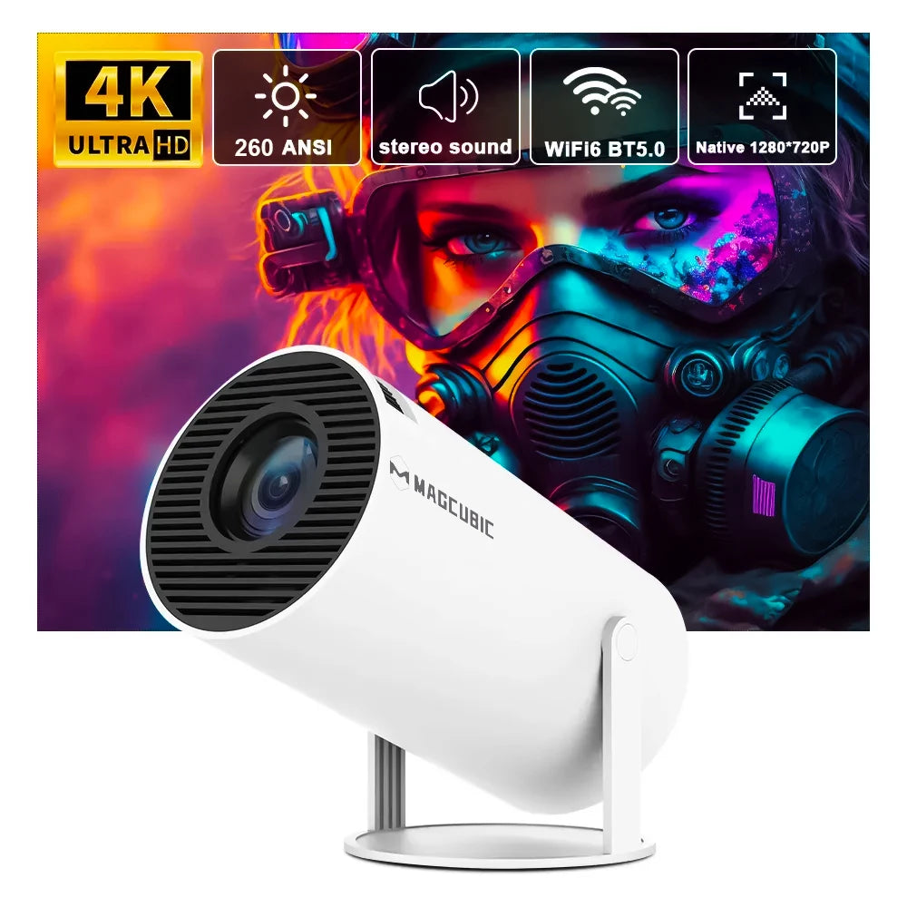 Projector Magcubic HY300 Android 11 260 ANSI Dual WIFI Allwinner H713 BT5.0 1280*720P Home Cinema Outdoor portable HY300 Pro