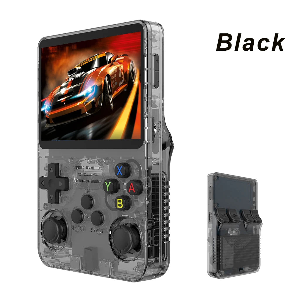 R36S Retro Handheld Video Game Console Linux System 3.5 Inch IPS Screen Portable Pocket Video Player 64GB Games