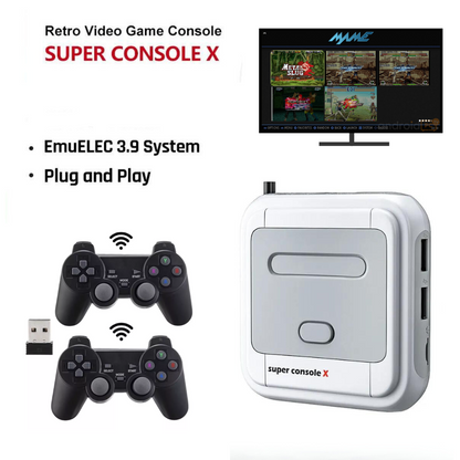 Super Console X Retro Game Box, consola de videojuegos para MAME/ARCADE/MD, compatible con salida HDMI, 50 emuladores integrados con más de 90000 juegos